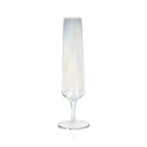 Festive Iridescent Champagne Flute
