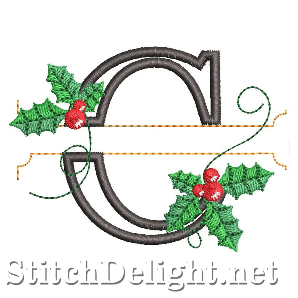 HOE0037 Festive Holly Font C