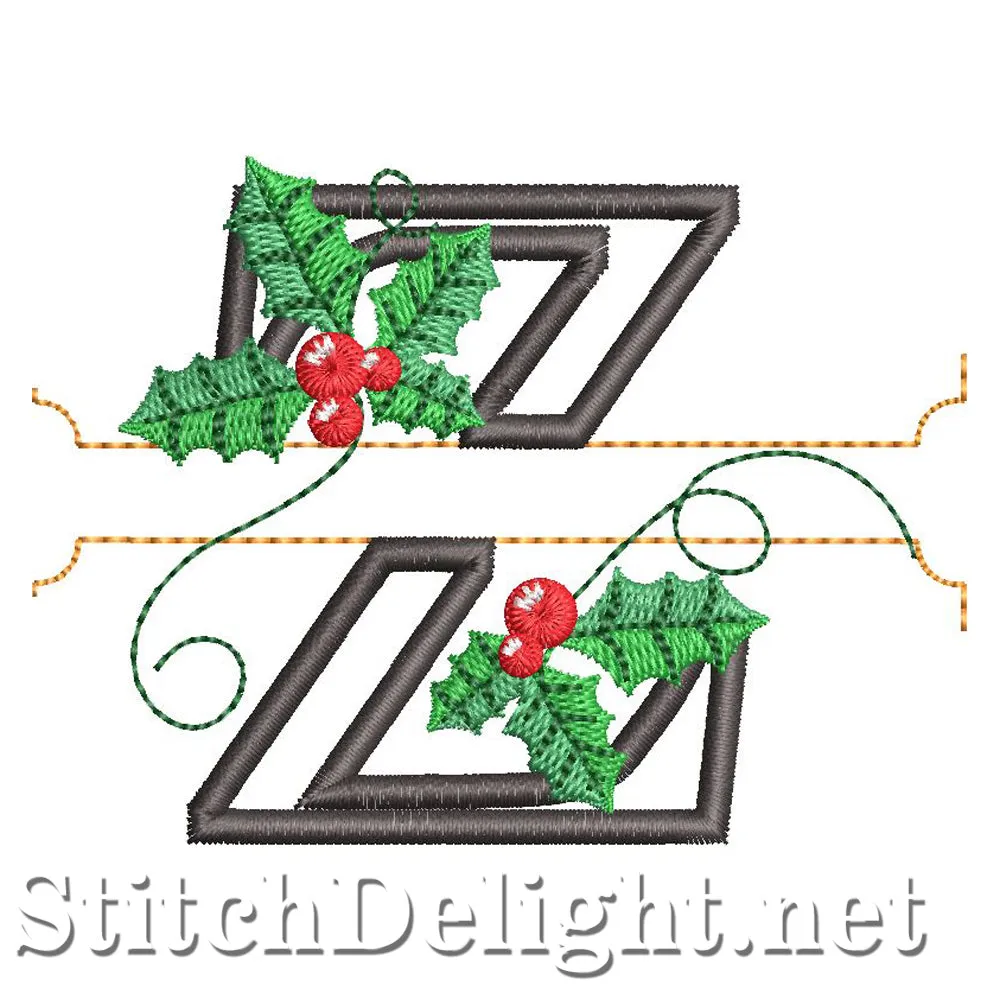 HOE0037 Festive Holly Font Z