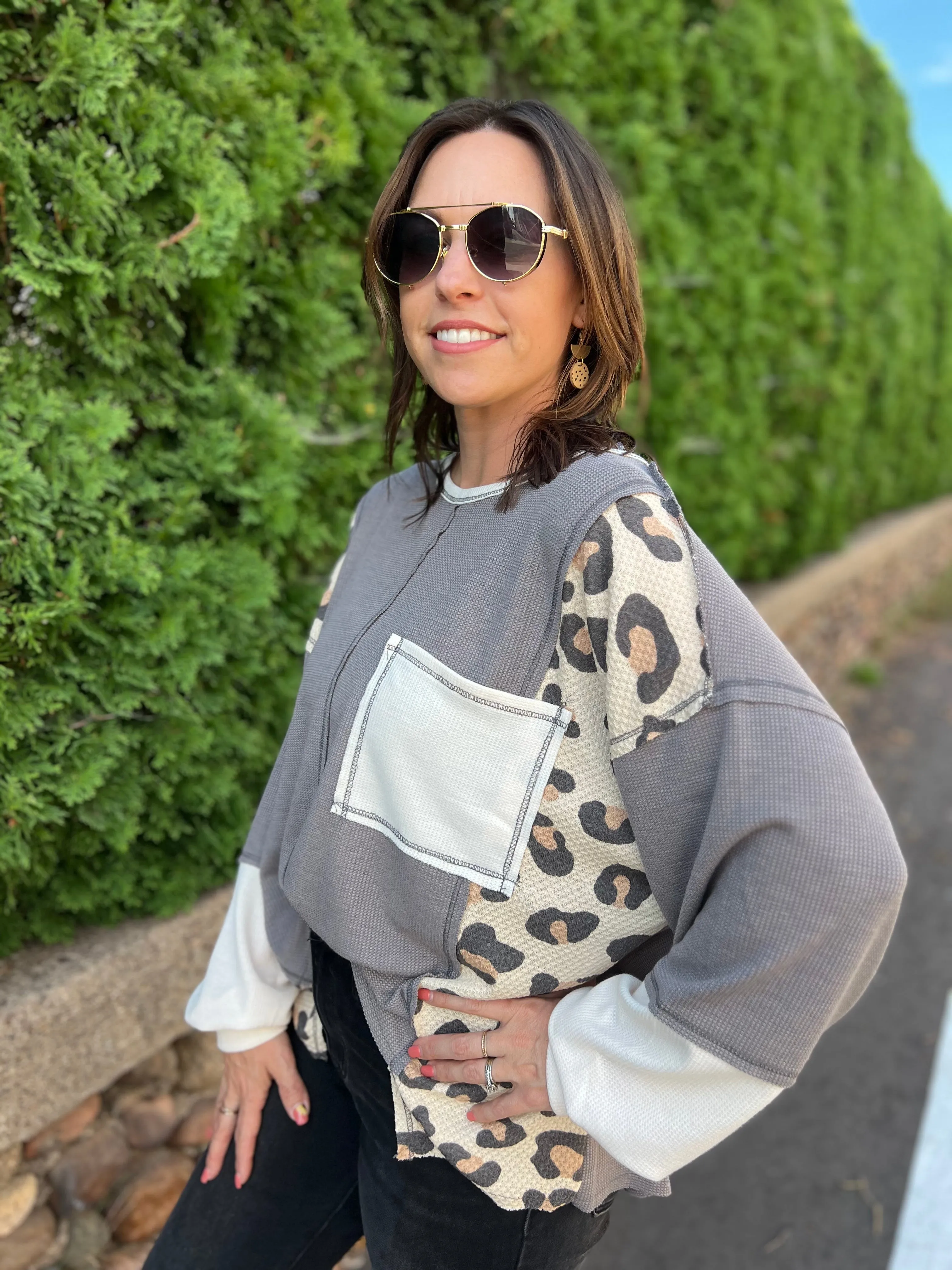 Leopard and Thermal Mix Longsleeve