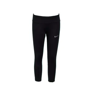 Nike Women's Epic Run Tight Fit Running Capri Tights Black Size Small