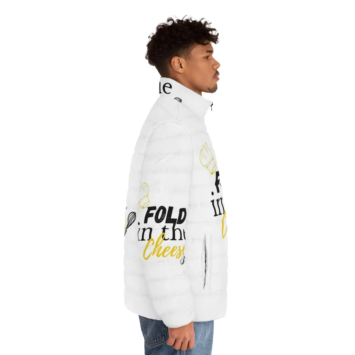 "Fold In The Cheese" Schitt's Creek Quotes Puffer Jacket