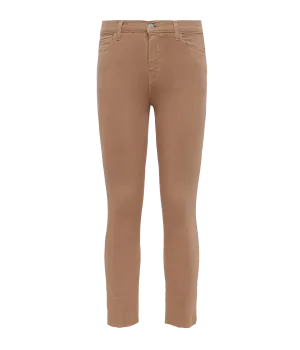 Sada High Rise Crop Slim Jean in Sepia