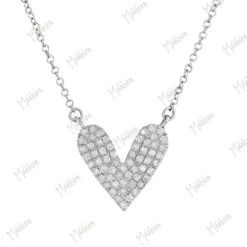 Snowy White Diamond Necklace